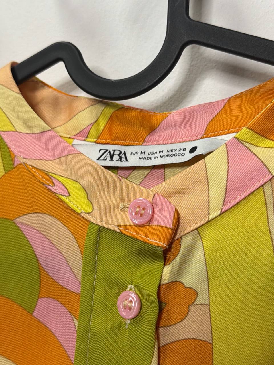 ZARA Stand-collar blouse