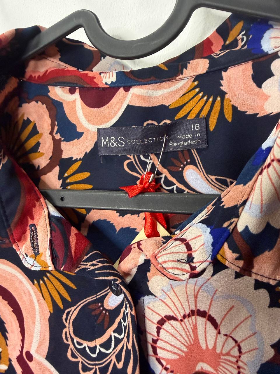 M&S Collection Large-floral blouse