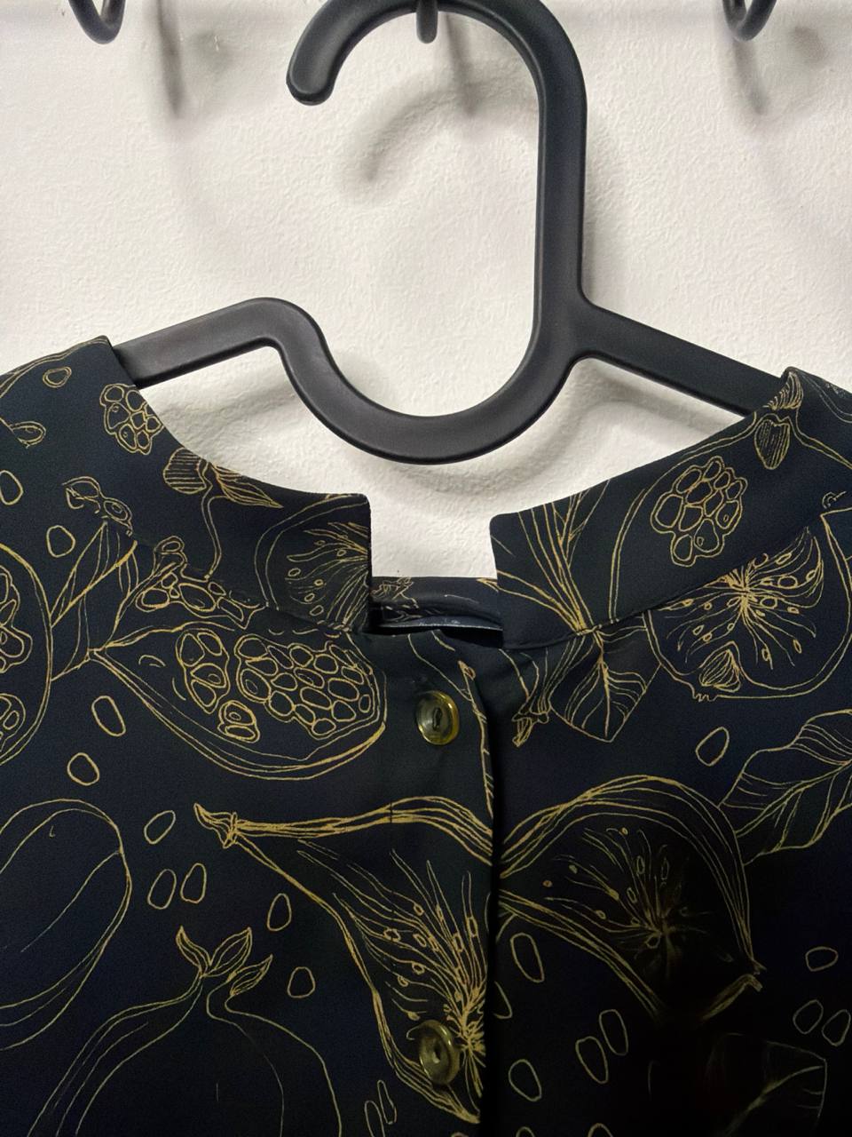 cop.copine Botanical outline-print blouse