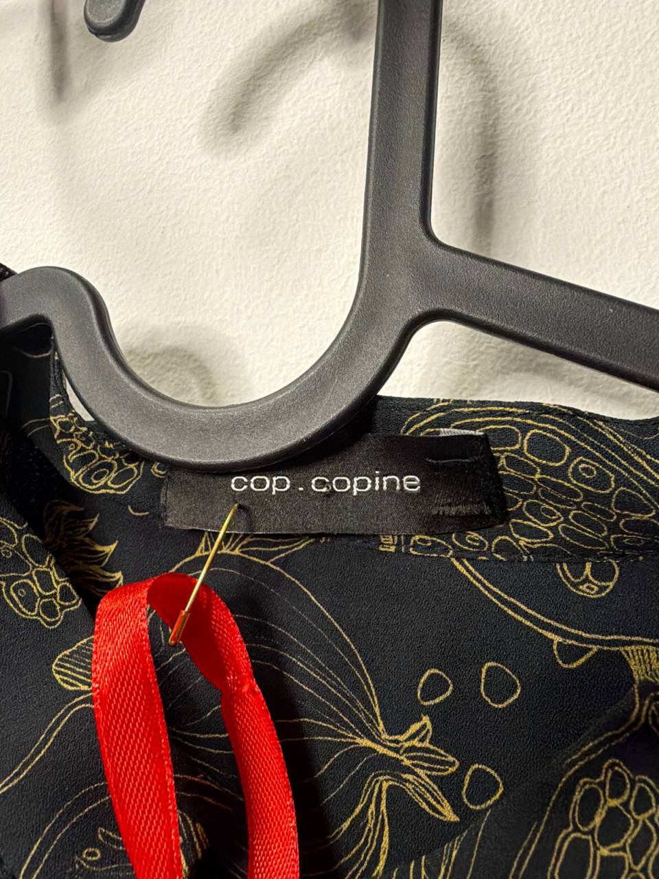 cop.copine Botanical outline-print blouse