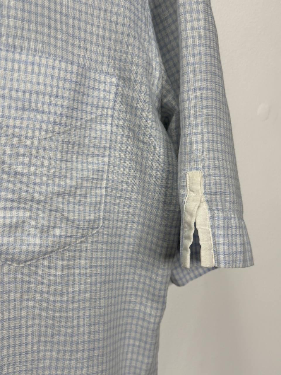 Blue Dawn for Benetton Short-sleeve checked shirt