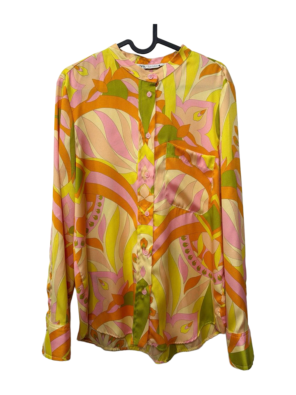 ZARA Stand-collar blouse