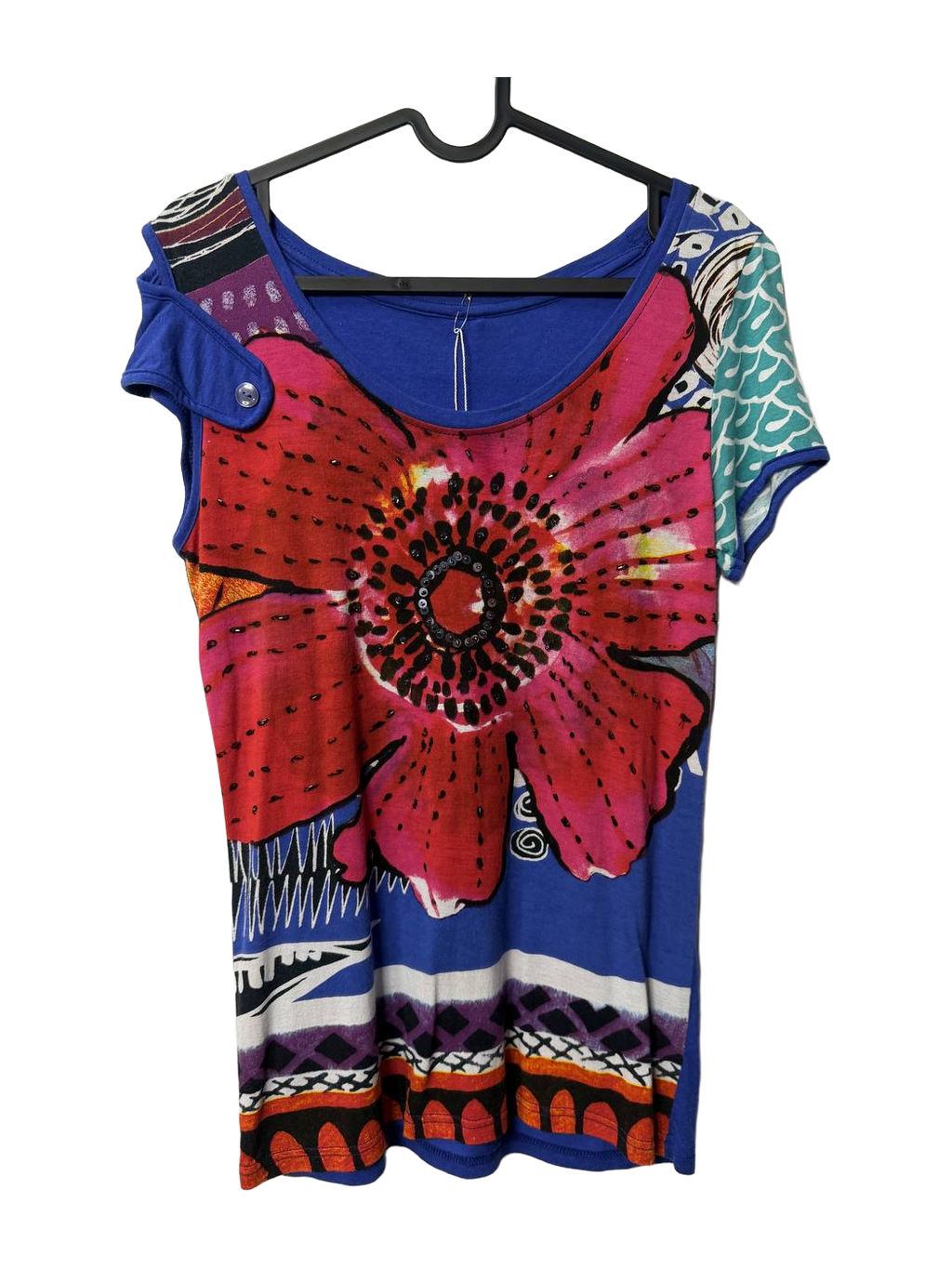 Без марки Large-floral top