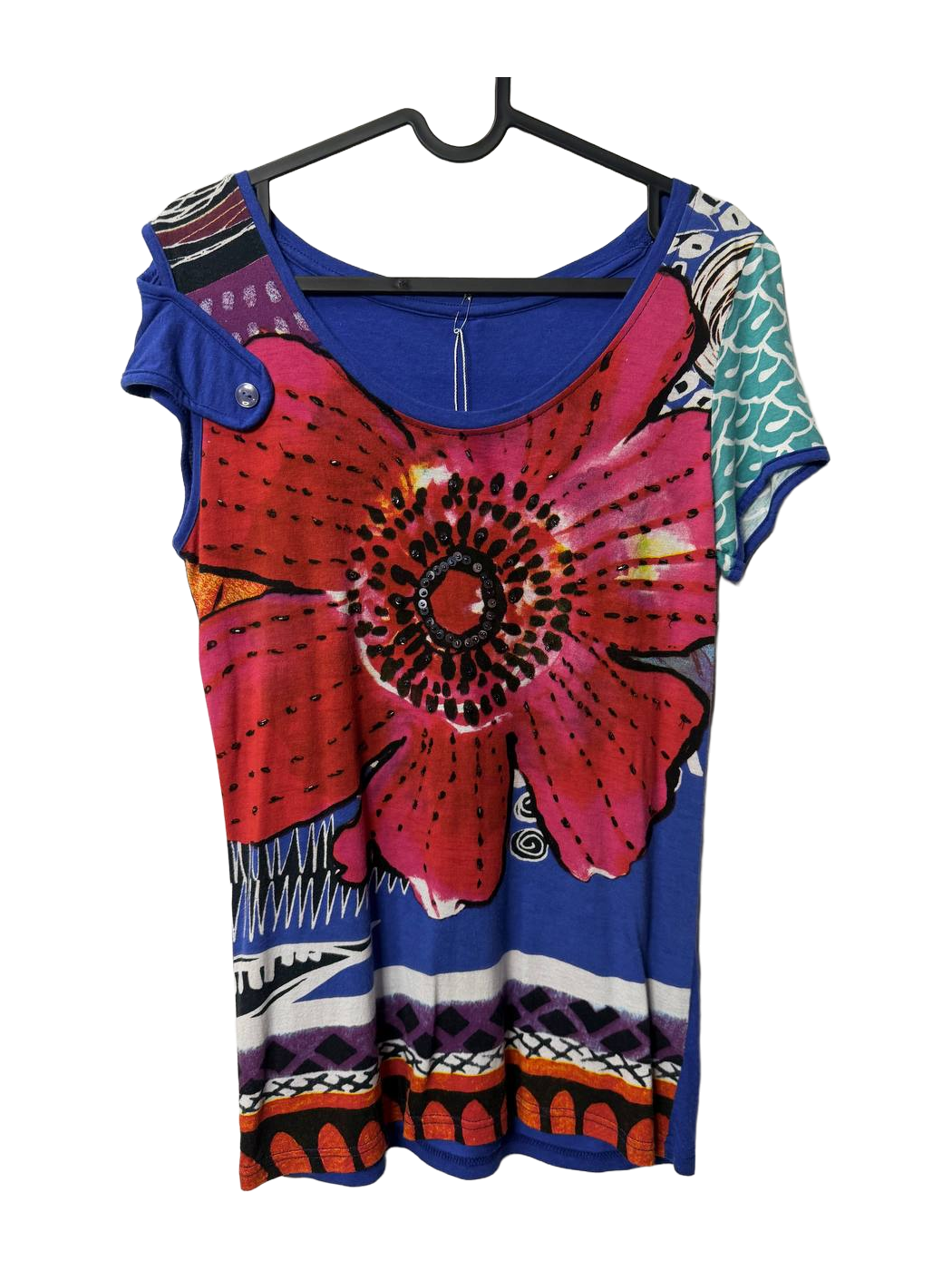 Без марки Large-floral top