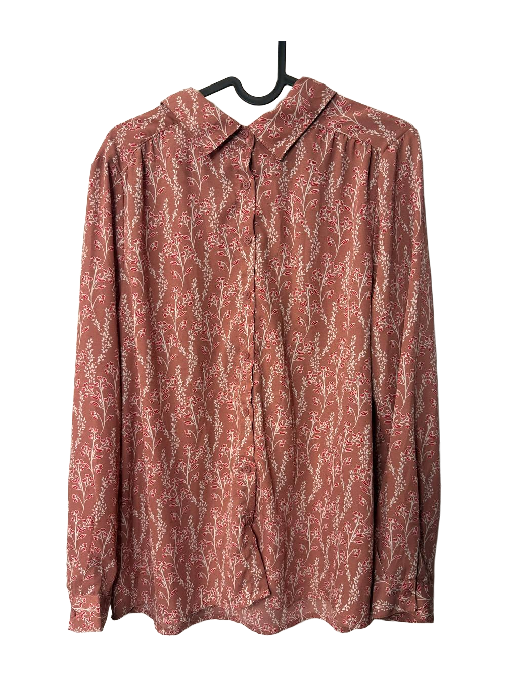 Tissaia Basic Small botanical-print blouse