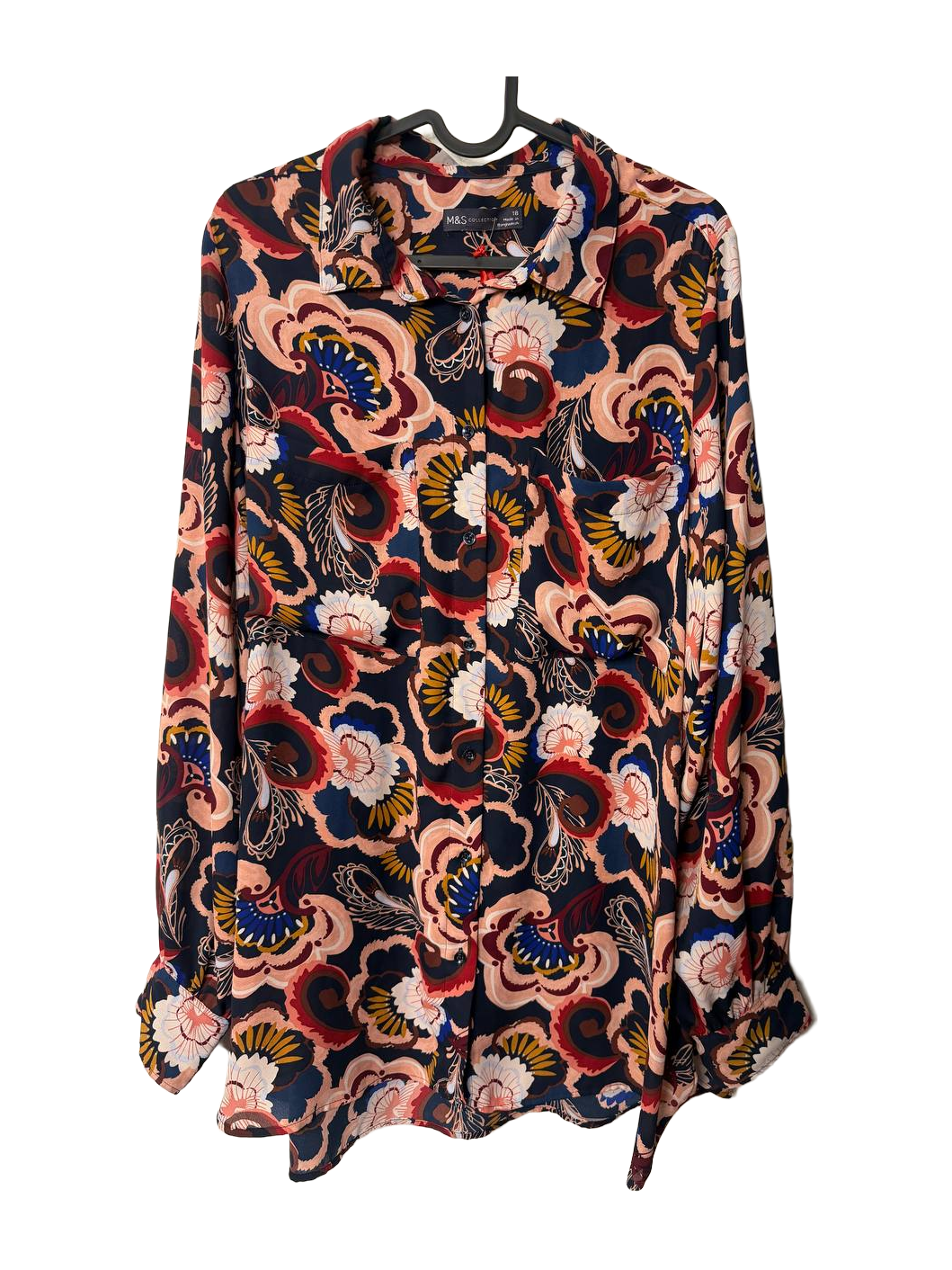 M&S Collection Large-floral blouse